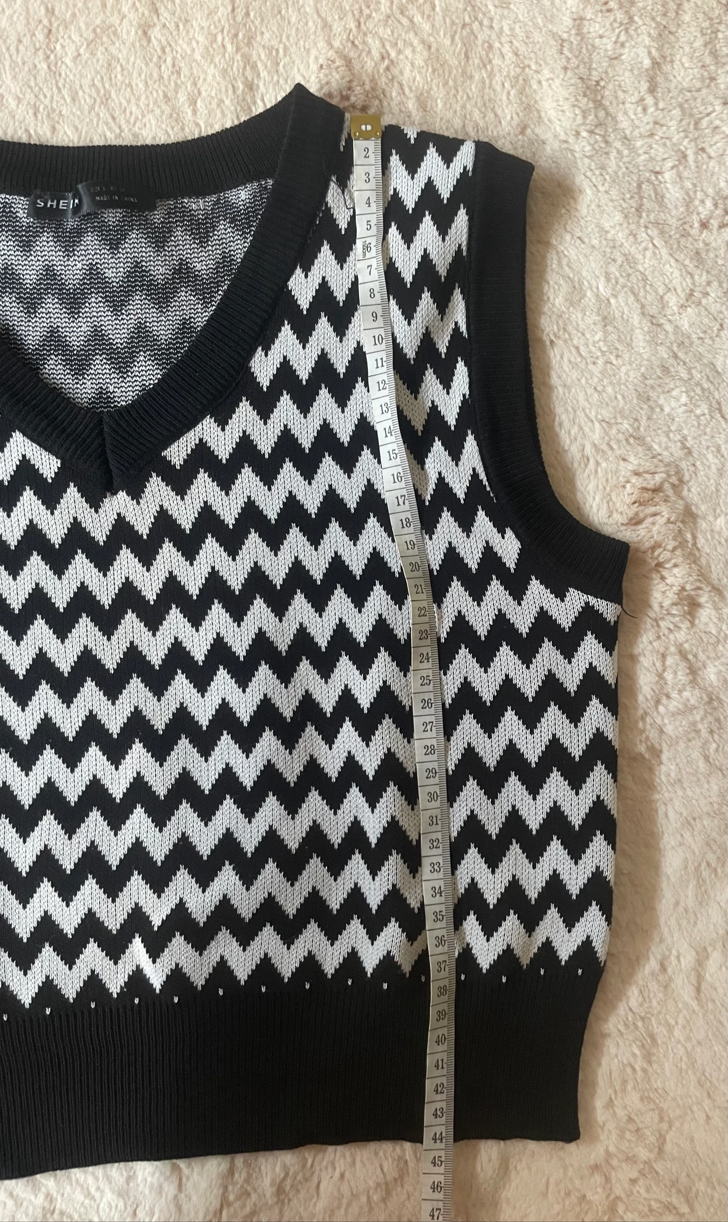Gebreide vest – Maat S – photo 4